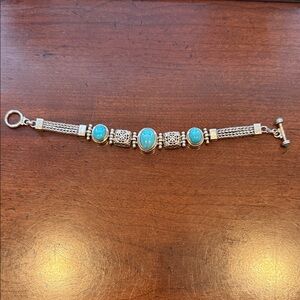 Silver and Turquoise Bracelet
